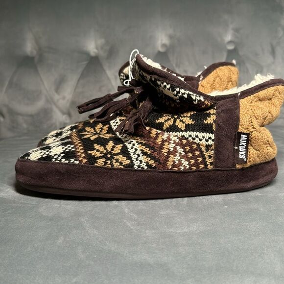 MUK LUKS‎ Amira Sweater-Knit Slipper Bootie - Picture 3 of 7